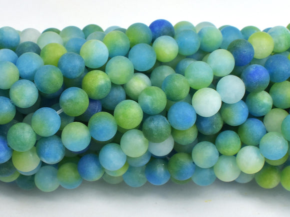 Matte Jade - Green & Blue, 6mm Round-BeadXpert