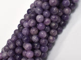 Lepidolite Beads, 8mm Round Beads-BeadXpert