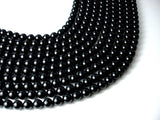 Black Tourmaline Beads, 8mm (8.5mm) Round Beads