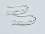 4pcs 925 Sterling Silver Earwire, Earring Hook, Fishhook, 8x16mm-BeadXpert