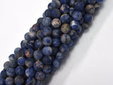 Matte Sodalite Beads, 8mm, Round Beads-BeadXpert