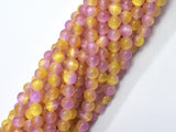 Selenite - Pink & Yellow, 6mm (6.5mm)-BeadXpert