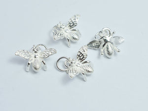 1pc 925 Sterling Silver Charms, Honey Bee Charms, 14x11mm-BeadXpert