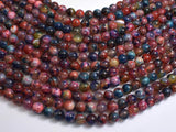 Agate - Multi Color, 8mm Round-BeadXpert
