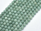 Malaysia Jade Beads- Burma Jade Color, 8mm (8.5mm) Round-BeadXpert