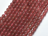 Strawberry Quartz Beads, Lepidocrocite, 6mm Round Beads-BeadXpert