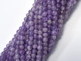 Amethyst, 4mm (4.4mm) Round Beads-BeadXpert