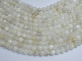 Milky White Moonstone, 8mm Round-BeadXpert