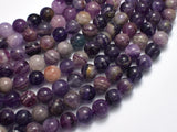 Purple Fluorite, 8mm Round Beads-BeadXpert