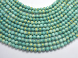 Mashan Jade - Green & Blue, 6mm (6.5mm) Round-BeadXpert