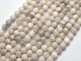 White Crazy Lace Agate, 6mm Round-BeadXpert