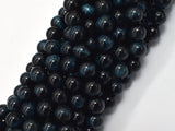 Blue Tiger Eye, 8mm (8.5mm) Round Beads-BeadXpert