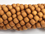 Sandalwood, 7x8mm Drum Beads, 30 Inch,-BeadXpert