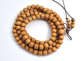 Sandalwood, 7x8mm Drum Beads, 30 Inch,-BeadXpert