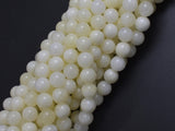 Jade - Creamy White, 8mm Round-BeadXpert