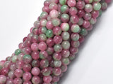 Jade - Pink & Green, 6mm (6.5mm) Round-BeadXpert