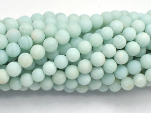 Matte Amazonite Beads, 6mm Round Beads-BeadXpert