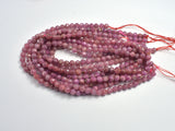 Ruby Beads, 5mm (5.3mm) Faceted Round-BeadXpert