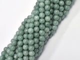 Malaysia Jade Beads- Burma Jade Color, 6mm  Round Beads