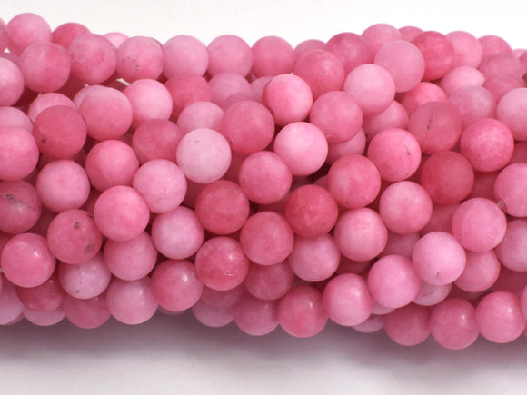Matte Jade - Pink, 6mm Round-BeadXpert