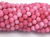 Matte Jade - Pink, 6mm Round-BeadXpert