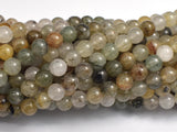 Lodolite Quartz, 6mm (6.6mm) Round-BeadXpert