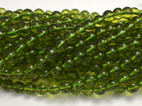 Quartz - Peridot Color, 8mm (8.5mm) Roun-BeadXpert