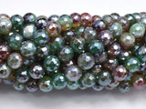 Mystic Coated Rainbow Agate, 8mm Faceted Round-BeadXpert