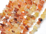 Carnelian Beads, 4-9mm Chips Beads, 34 Inch-Beadxpert