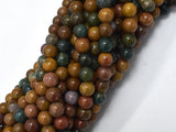 Ocean Jasper, 6mm (6.7mm), Round-BeadXpert