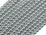 Hematite Beads, Silver, 6mm Round Beads-Gems: Round & Faceted-BeadXpert