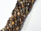 Black Sunstone, 7x9mm, Nugget Beads, 15.5 Inch-BeadXpert