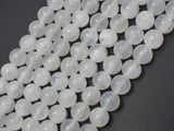 Selenite, Gypsum, 10mm (10.3mm) Round-Gems: Round & Faceted-BeadXpert