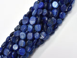 Blue Kyanite Approx. 9x11mm Irregular Oval Beads-BeadXpert
