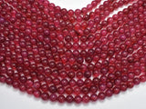 Fuchsia Agate Beads, 8mm Round Beads-BeadXpert