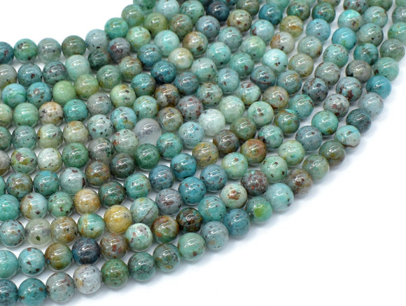 Chrysocolla-Natural , 6mm Round Beads-Gems: Round & Faceted-BeadXpert