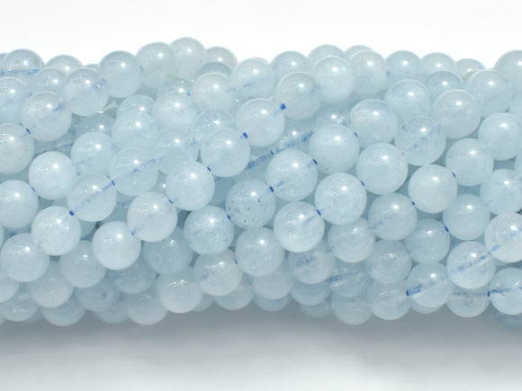 Aquamarine Beads, 6mm Round-Gems: Round & Faceted-BeadXpert