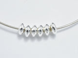 20pcs 925 Sterling Silver Spacers, 4x2mm Saucer Beads-Metal Findings & Charms-BeadXpert
