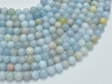 Aquamarine Beads, 6mm (6.5mm) Round Beads-Gems: Round & Faceted-BeadXpert
