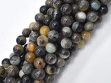 Black Amazonite Beads, 8mm, Round-BeadXpert