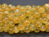 Citrine Beads, 10mm(10.5mm) Round Beads,-Gems: Round & Faceted-BeadXpert