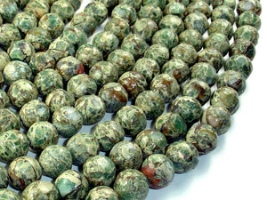Aqua Terra Jasper Beads, Rough Round, 12mm-BeadXpert