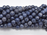 Blue Sapphire Beads, 6mm (6.4mm) Faceted Round, 18 Inch-Gems: Round & Faceted-BeadXpert