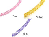 CZ beads, Faceted Rondelle, Approx 2 x 3 mm-Cubic Zirconia-BeadXpert