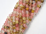 Fire Cherry Quartz Beads, Round, 4mm-Gems: Round & Faceted-BeadXpert