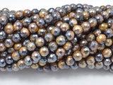 Mystic Coated Tiger Eye Beads, 6mm Faceted, AB Coated-Gems: Round & Faceted-BeadXpert