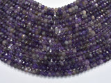 Amethyst Beads, 4x6mm Faceted Rondelle-Gems:Assorted Shape-BeadXpert