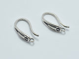 4pcs 925 Sterling Silver Earwire-Antique Silver, Earring Hook, Fishhook-Metal Findings & Charms-BeadXpert