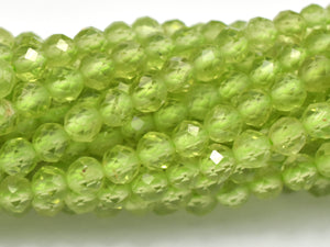 Peridot Beads, 3.3mm Micro Faceted Round-Gems: Round & Faceted-BeadXpert