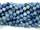 Blue Aventurine, 8mm (8.5 mm) Round Beads-BeadXpert